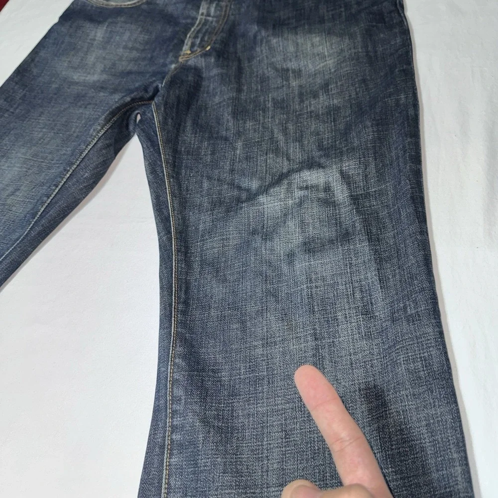 Gap 1969 Jeans Men's 38*x26* Selvedge Denim Straight Leg Easy Fit Dark Wash READ
